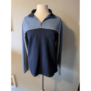 Tahari Mens quarter zip in‎ blue size small